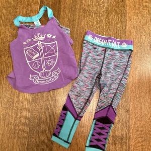 Disney Purple and Multicolor Kids Matching Set